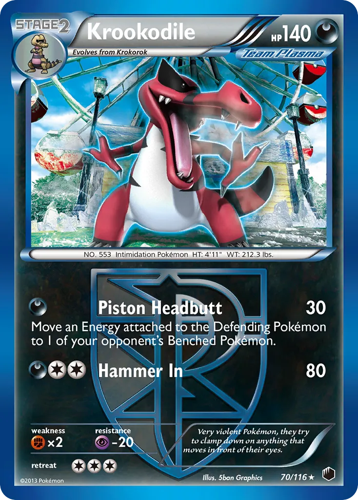 Krookodile — Plasma Freeze — Pokemon