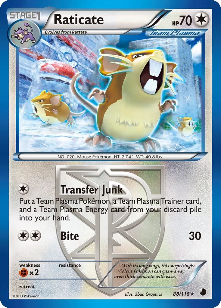 Raticate — Plasma Freeze — Pokemon