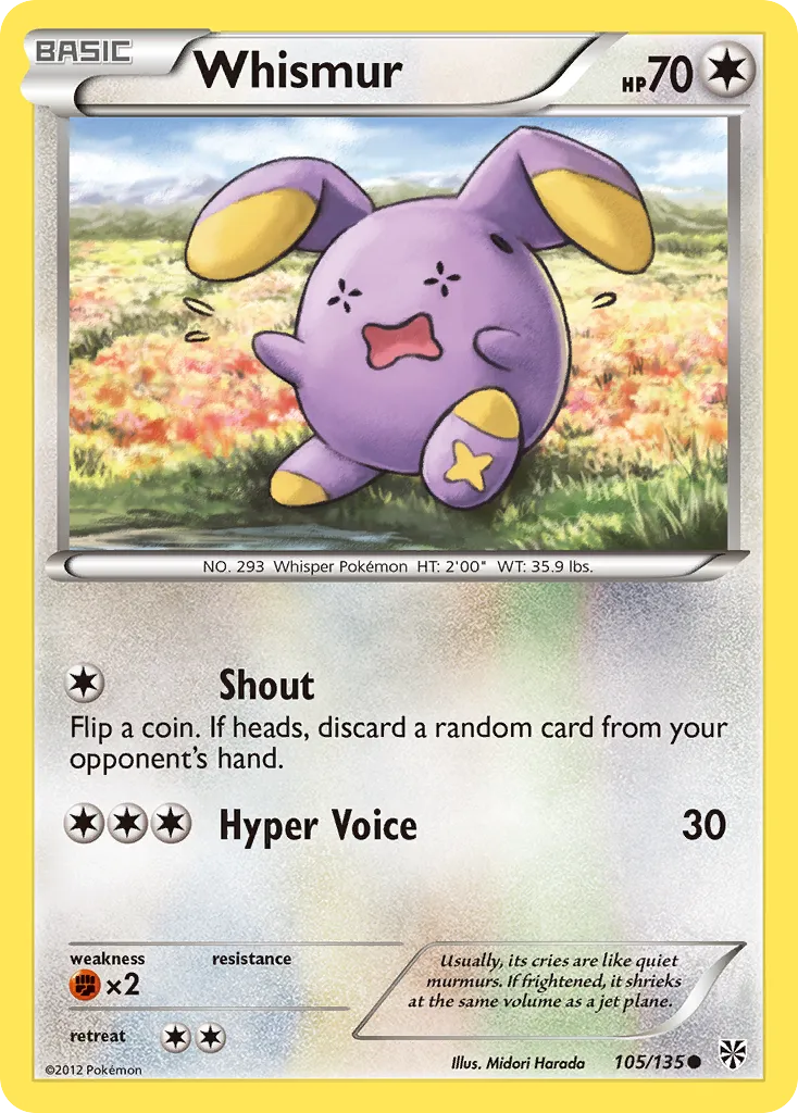 Whismur — Plasma Storm — Pokémon