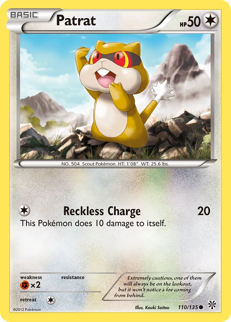 Patrat — Plasma Storm — Pokémon