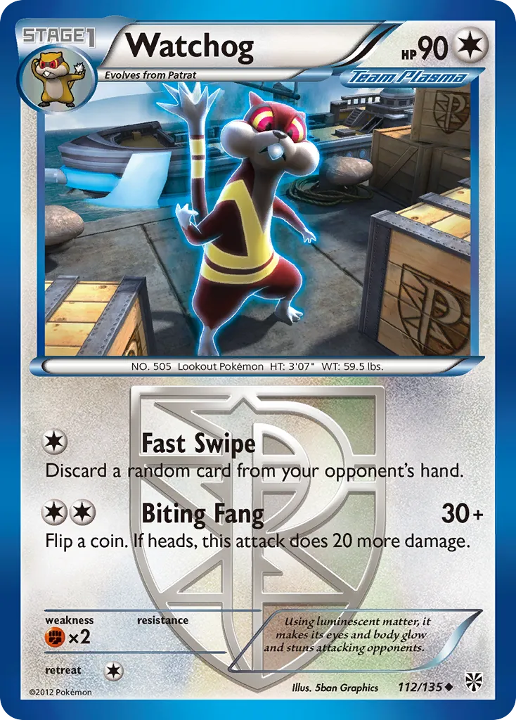 Watchog — Plasma Storm — Pokémon