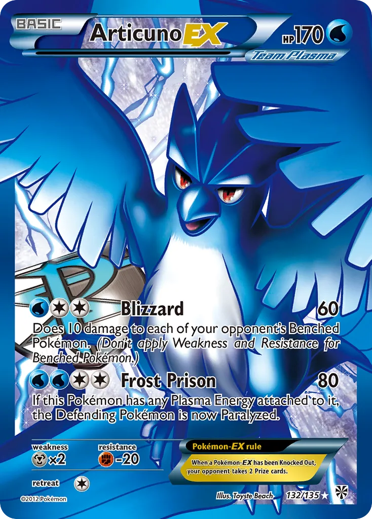 Articuno EX — Plasma Storm — Pokémon