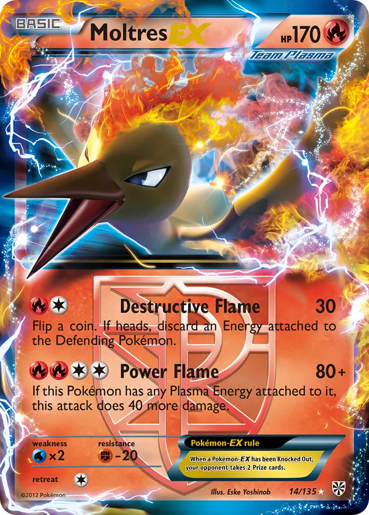 Moltres EX — Plasma Storm — Pokemon