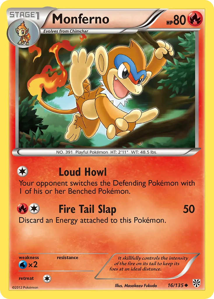 Monferno — Plasma Storm — Pokemon