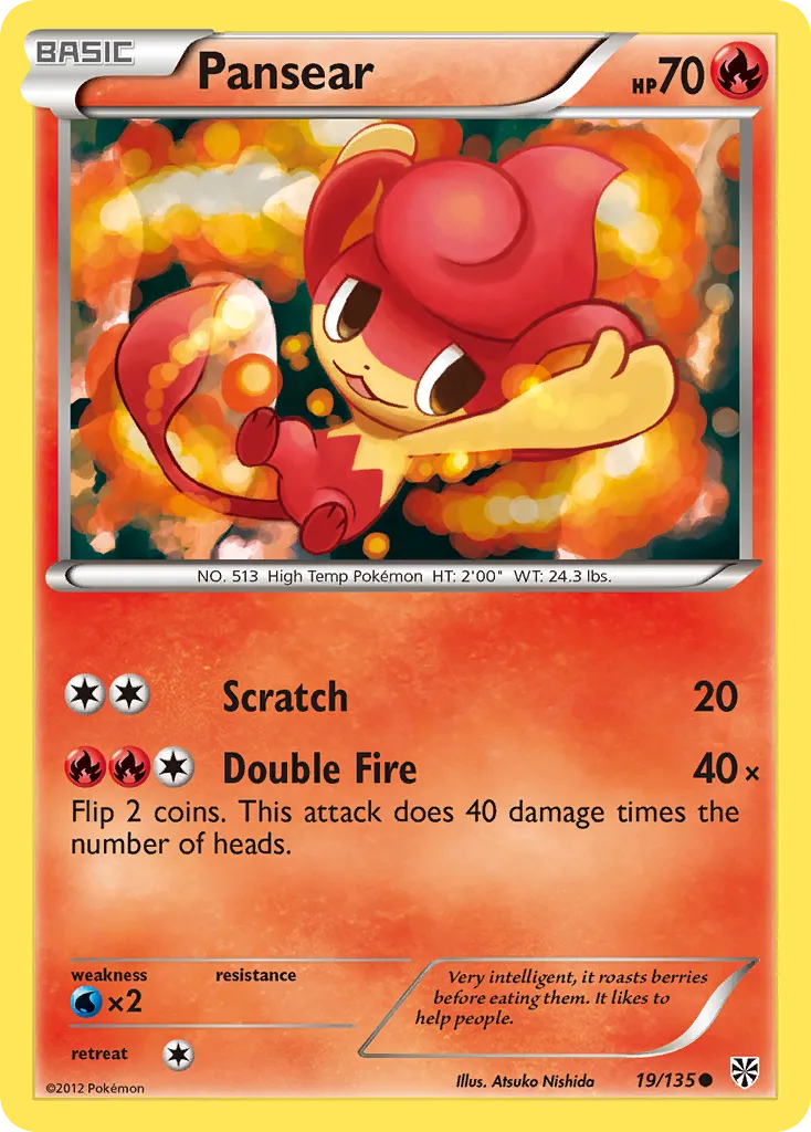 Pansear — Plasma Storm — Pokémon