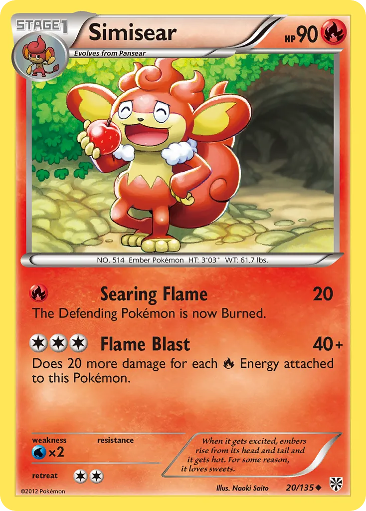 Simisear — Plasma Storm — Pokémon