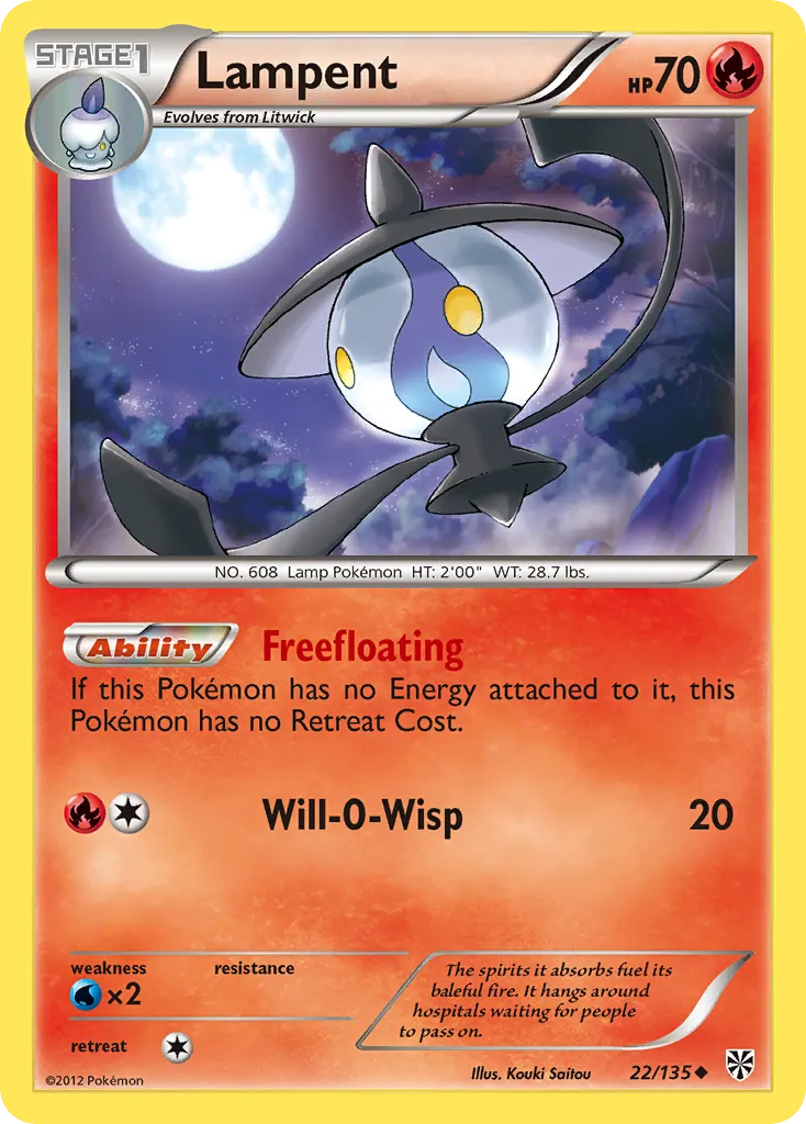 Lampent — Plasma Storm — Pokémon