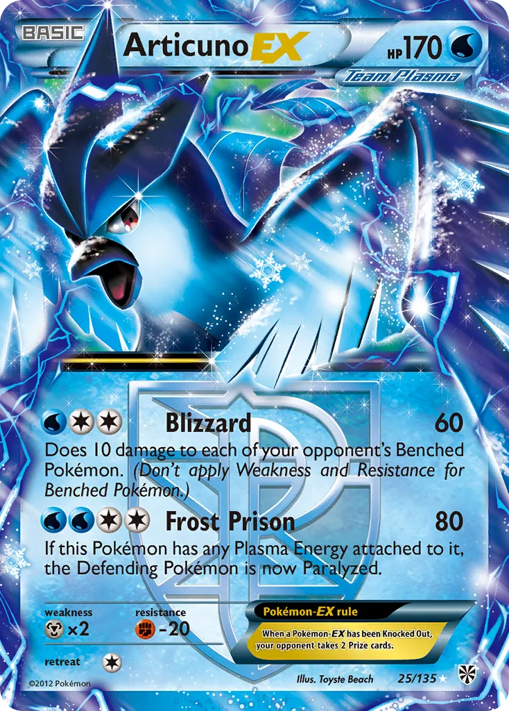 Articuno EX — Plasma Storm — Pokémon