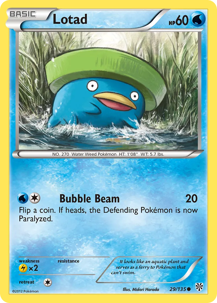 Lotad — Plasma Storm — Pokémon