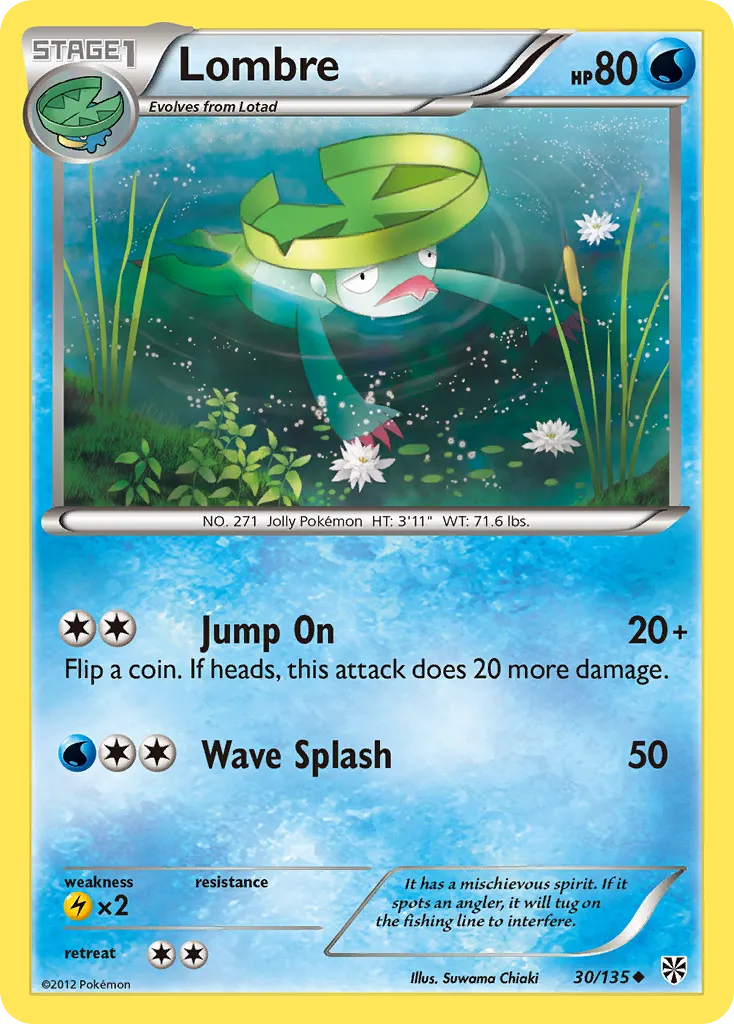 Lombre — Plasma Storm — Pokémon
