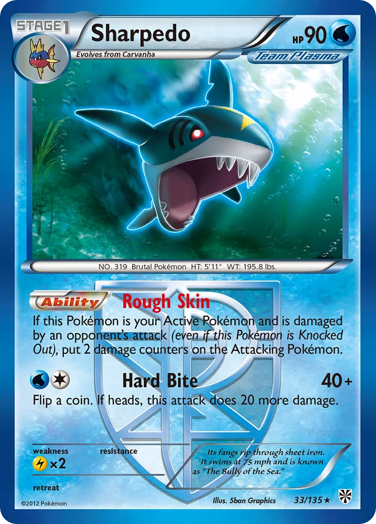 Sharpedo — Plasma Storm — Pokemon