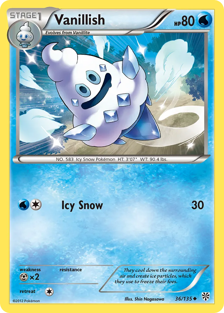 Vanillish — Plasma Storm — Pokémon