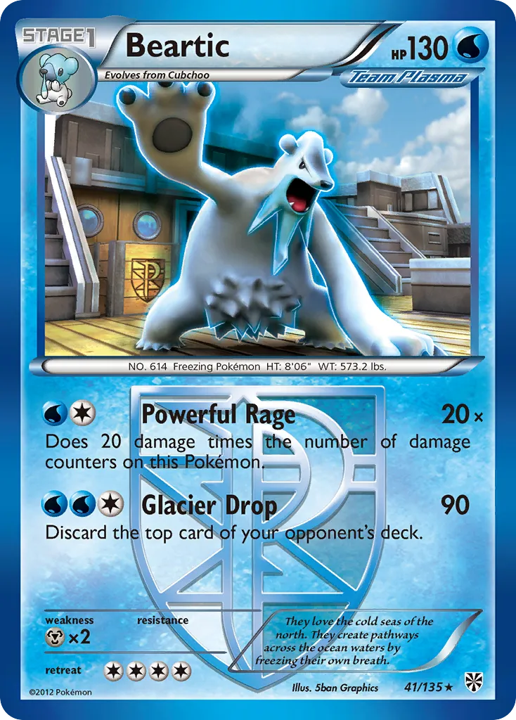 Beartic — Plasma Storm — Pokemon