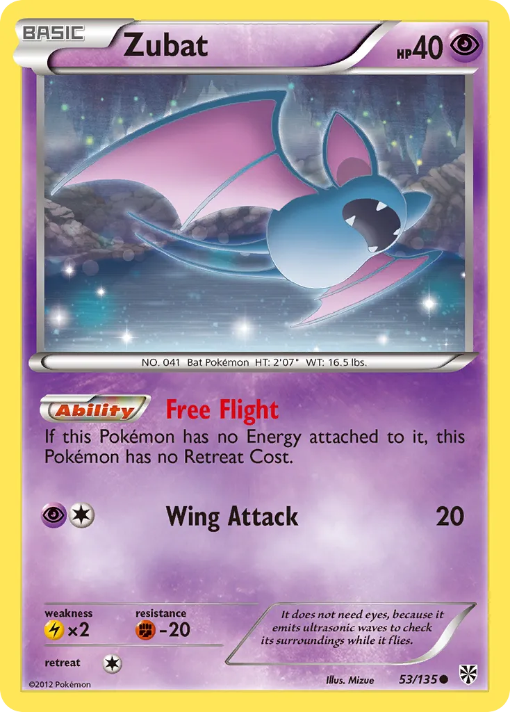 Zubat — Plasma Storm — Pokémon