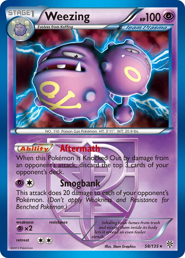 Weezing — Plasma Storm — Pokemon