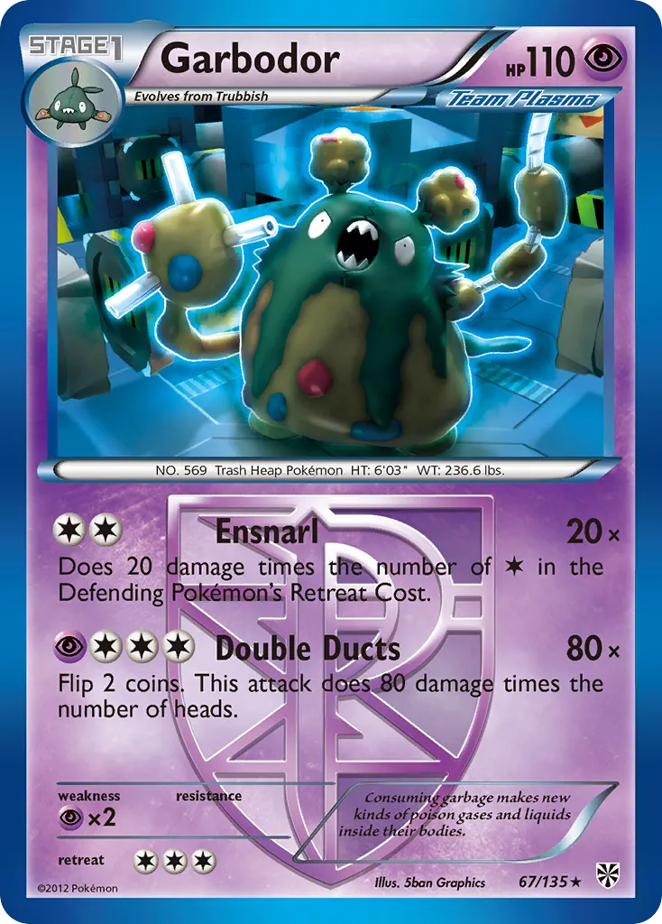 Garbodor — Plasma Storm — Pokemon