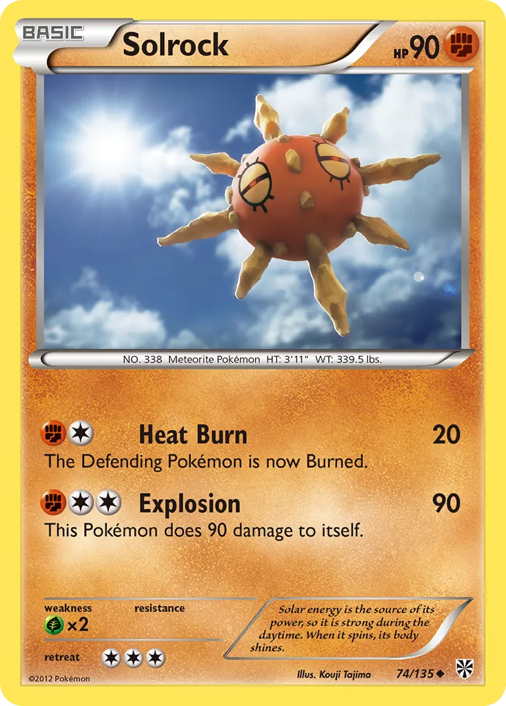 Solrock — Plasma Storm — Pokémon