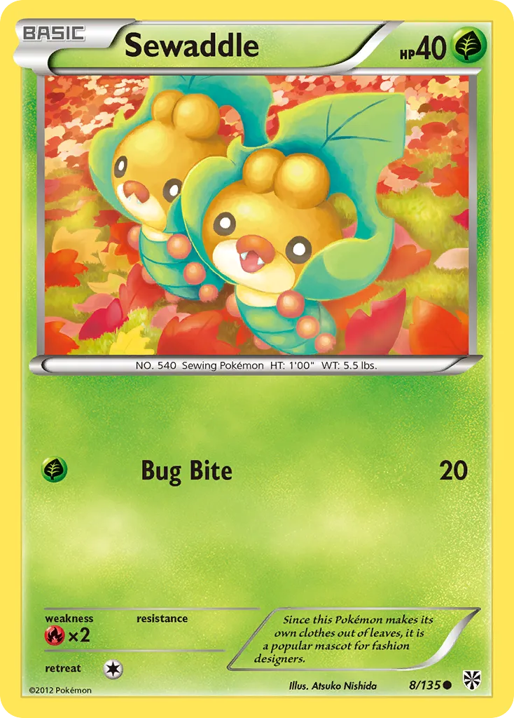 Sewaddle — Plasma Storm — Pokémon