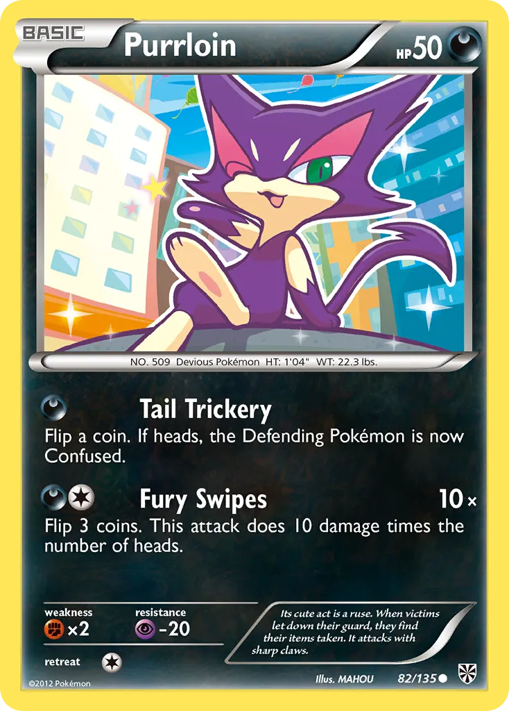 Purrloin — Plasma Storm — Pokémon