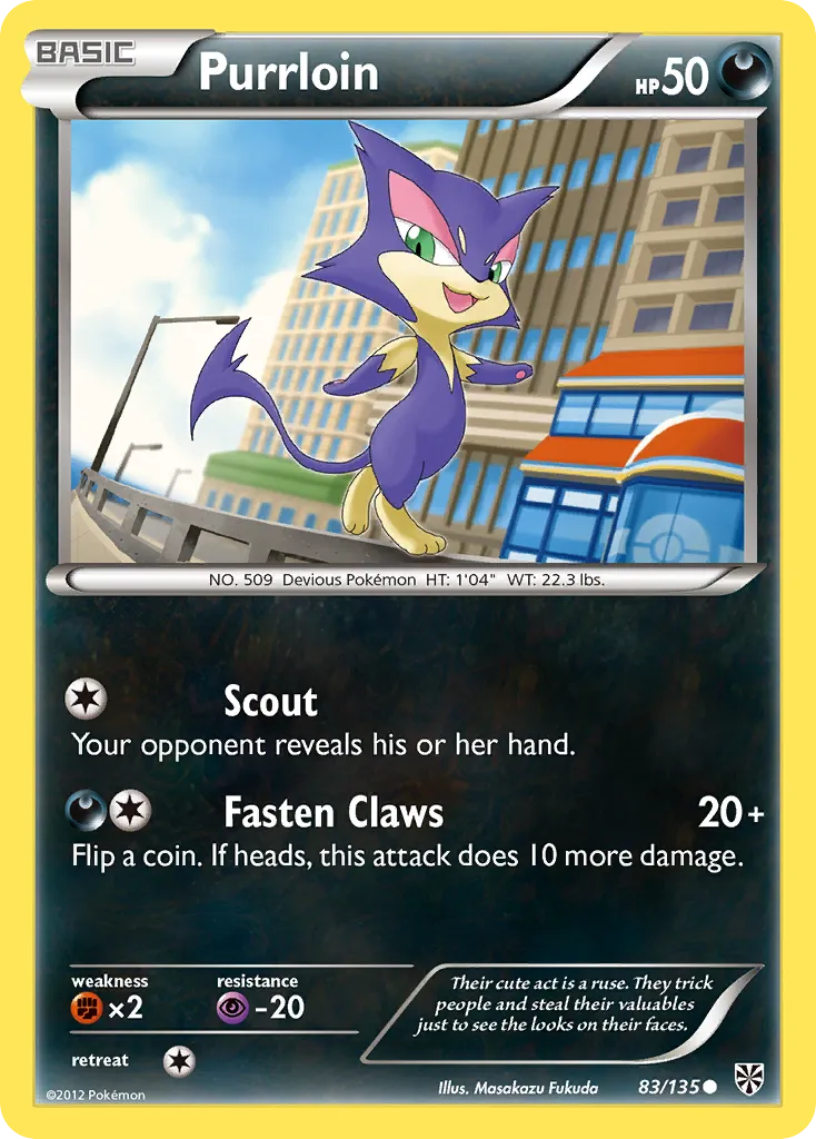 Purrloin — Plasma Storm — Pokémon