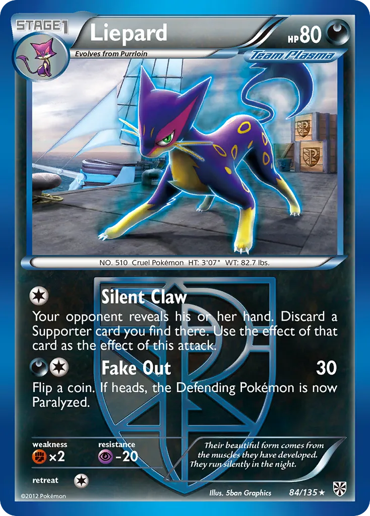 Liepard — Plasma Storm — Pokemon