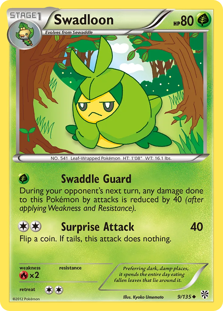 Swadloon — Plasma Storm — Pokemon