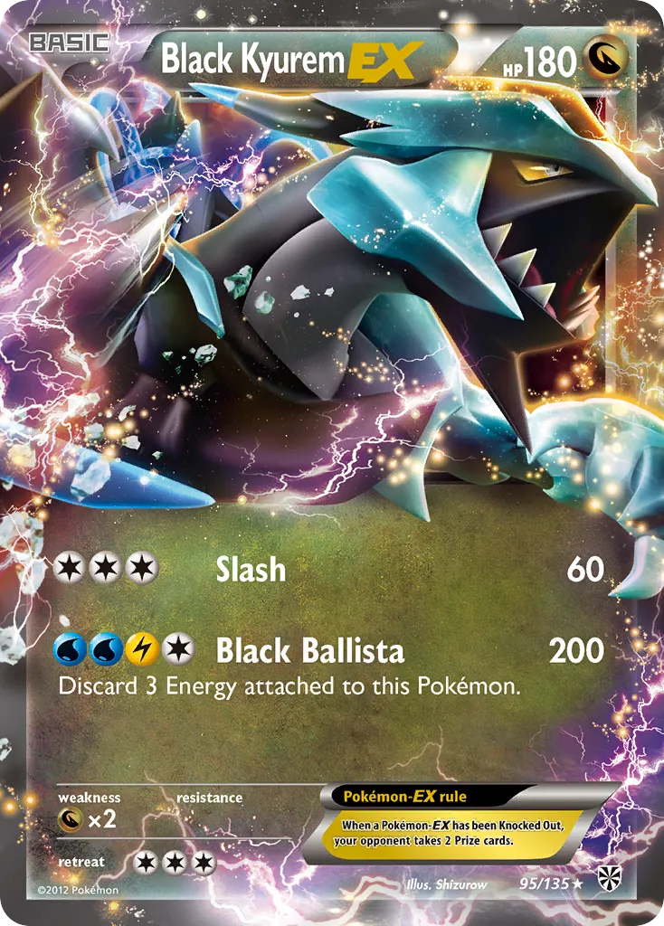 Black Kyurem EX — Plasma Storm — Pokemon