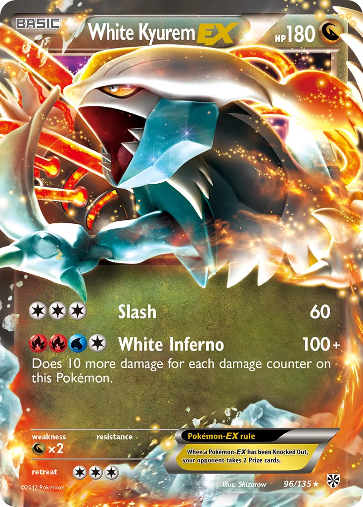 White Kyurem EX — Plasma Storm — Pokemon