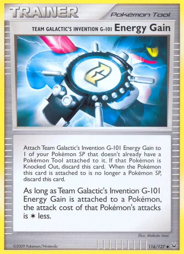Gain d'Énergie Invention G-101 de Team Galaxie — Platinum — Pokémon