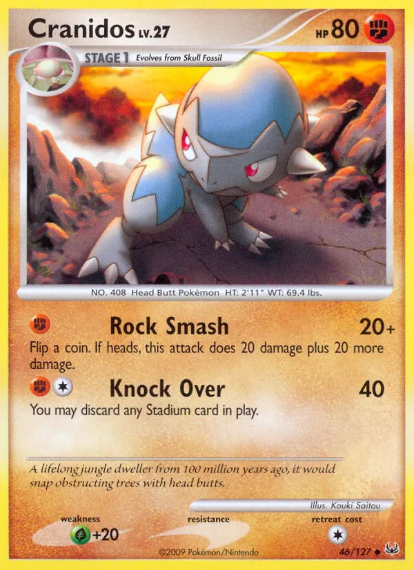 Kranidos Lv.27 — Platinum — Pokemon