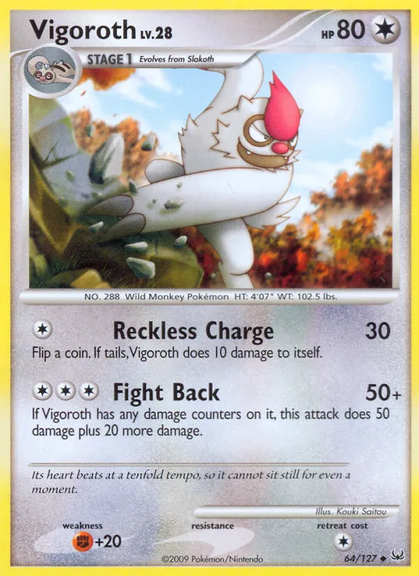 Vigoroth Lv.28 — Platinum — Pokémon