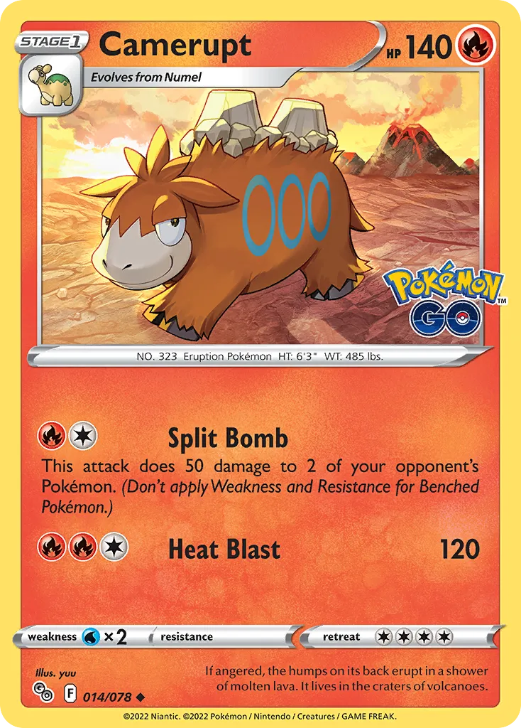 Camérupt — Pokemon GO — Pokémon