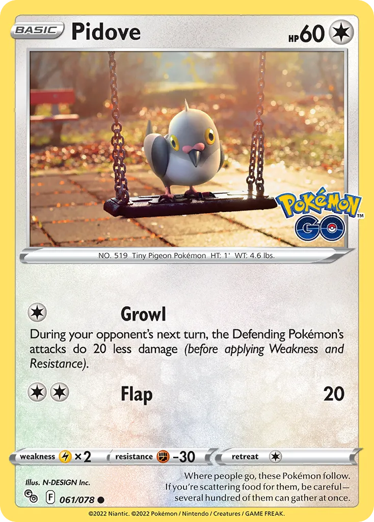 Pidove — Pokemon GO — Pokémon