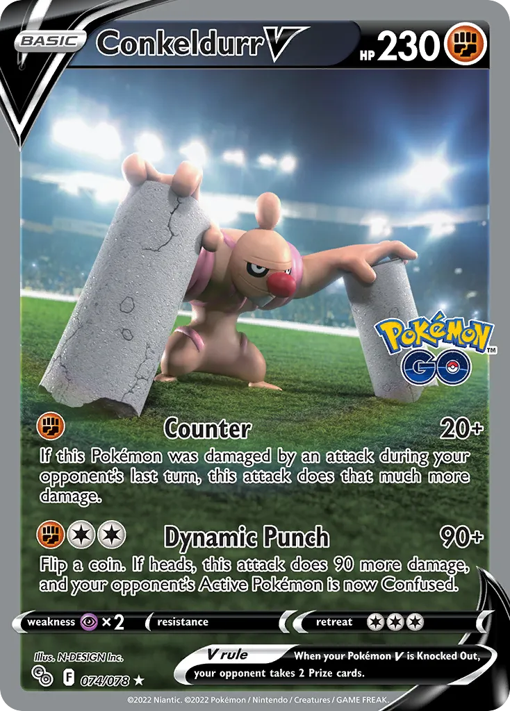 Conkeldurr V — Pokemon GO — Pokémon