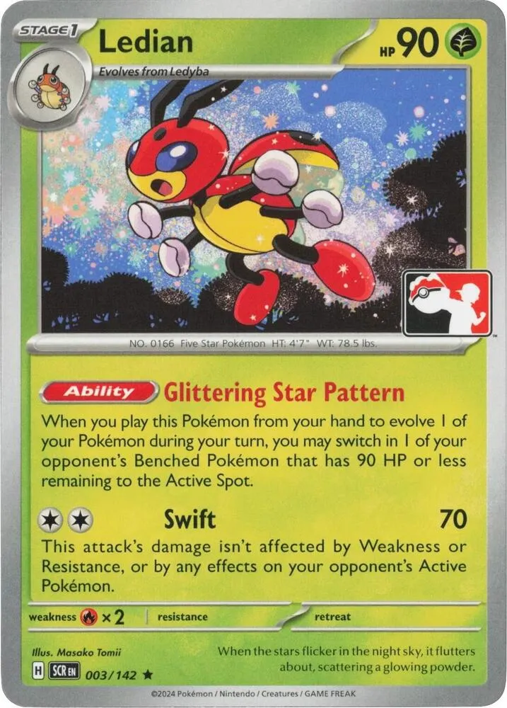 Ledian — Prize Pack Series Cards — Pokemon