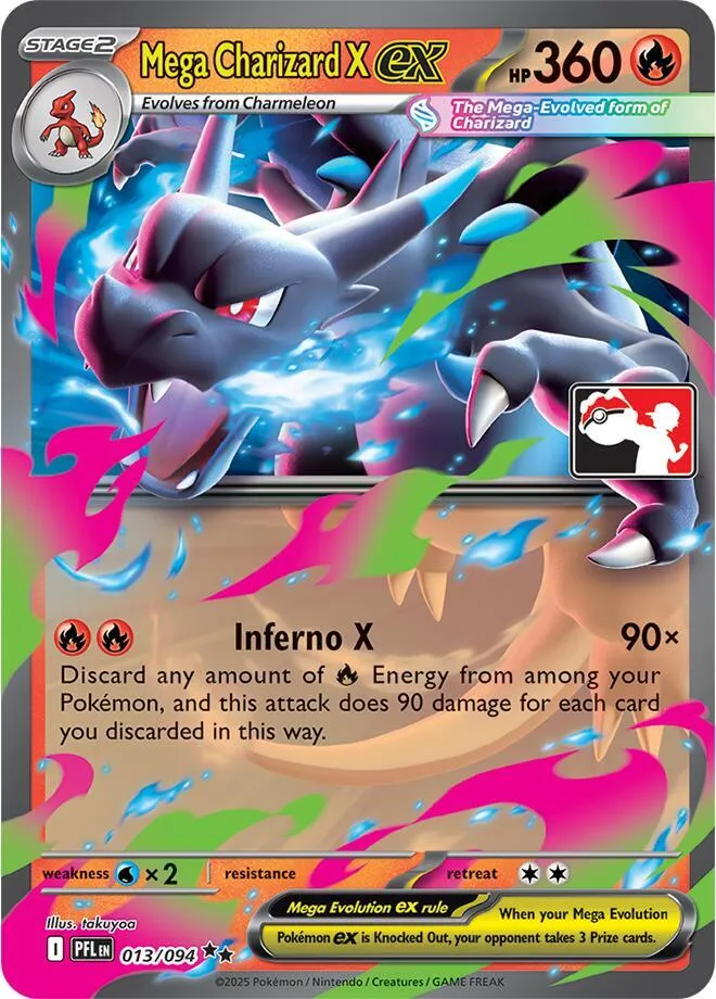 Mega Charizard X ex — Prize Pack Series Cards — Pokemon