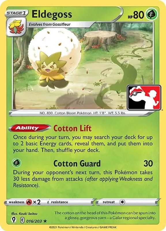 Eldegoss — Prize Pack Series Cards — Pokemon