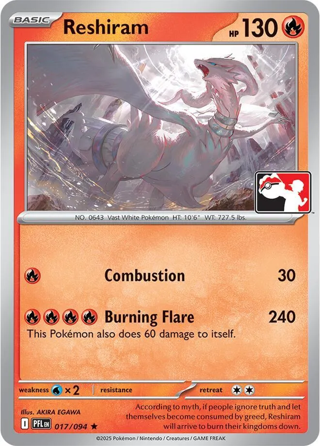 Reshiram — Prize Pack Series Cards — Pokemon