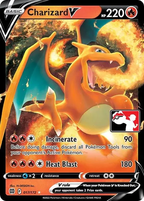 Charizard V from Prize Pack Series Cards - Pokemon