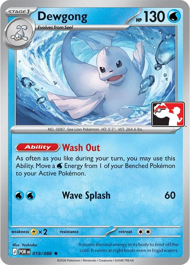 Dewgong — Prize Pack Series Cards — Pokemon