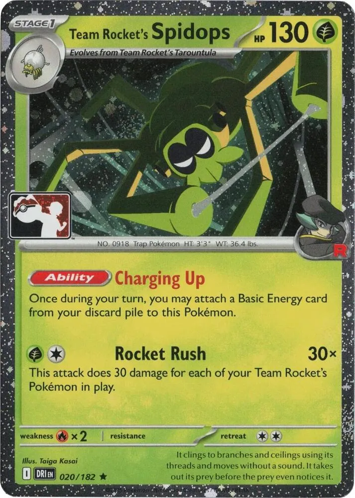 Team Rocket's Spidops — Prize Pack Series Cards — Pokemon