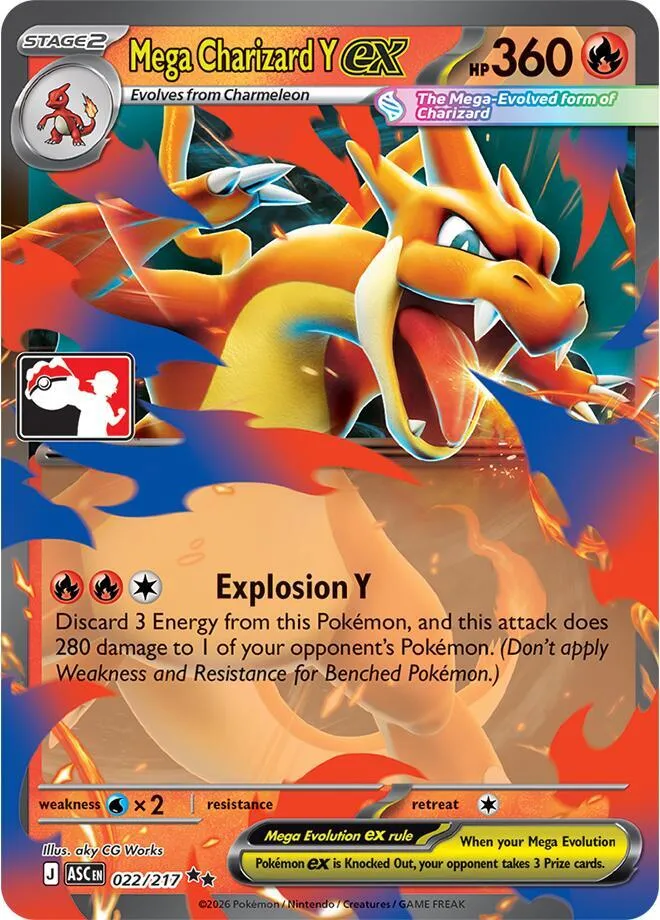 Mega Charizard Y ex — Prize Pack Series Cards — Pokemon