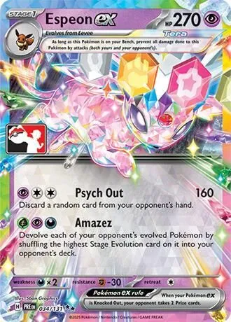 Espeon ex — Prize Pack Series Cards — Pokémon