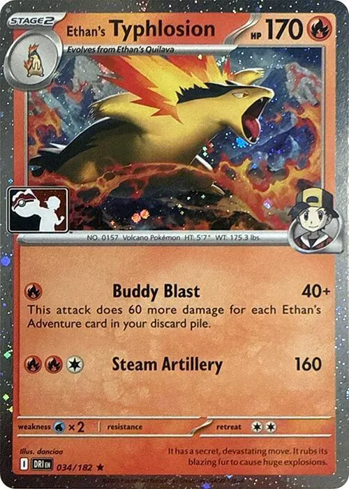 Ethan's Typhlosion — Prize Pack Series Cards — Pokemon