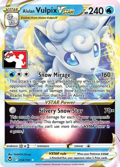 Alolan Vulpix VSTAR — Prize Pack Series Cards — Pokemon