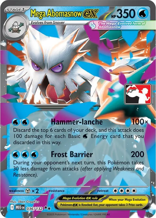 Mega Abomasnow ex — Prize Pack Series Cards — Pokemon