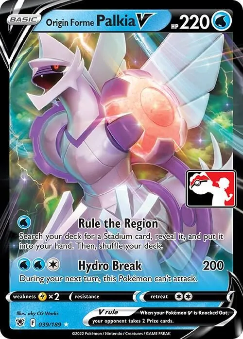 Origin Forme Palkia V — Prize Pack Series Cards — Pokemon