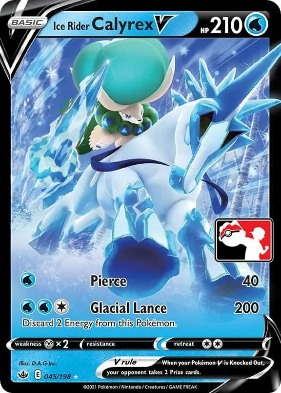 Ice Rider Calyrex V — Prize Pack Series Cards — Pokémon