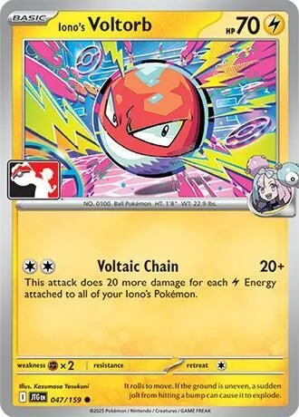 Iono's Voltorb — Prize Pack Series Cards — Pokémon