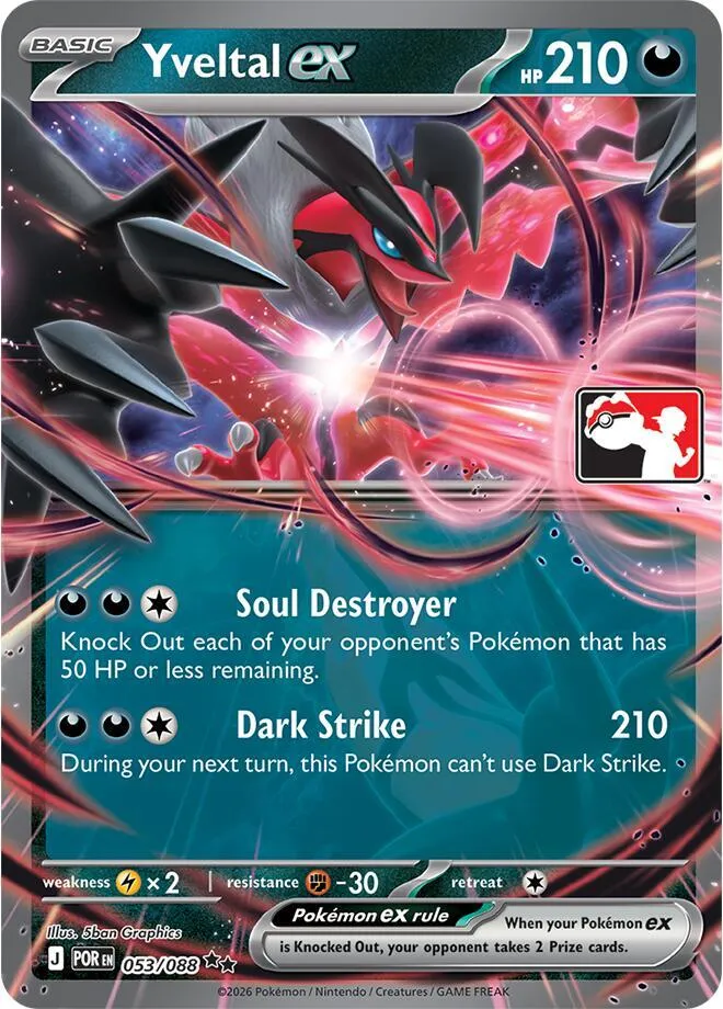 Yveltal ex — Prize Pack Series Cards — Pokemon